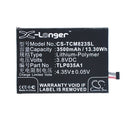 Cameron Sino Cs Tcm823Sl 3500Mah Battery For Alcatel N1 Max Phone