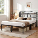 Bed Frame Queen Size with Charging Station WAVE