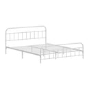 Bed Frame Metal Queen Size Bed Platform White