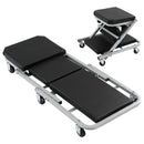 Garage Creeper 2-in-1 Mechanic Stool Rolling Automotive Z Creeper Seat