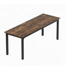Computer Desk 2 Person Double Workstation Study Table Rustic Brown 200cm