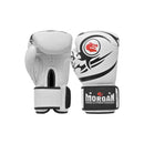 Morgan Elite Boxing And Muay Thai Leather Gloves White