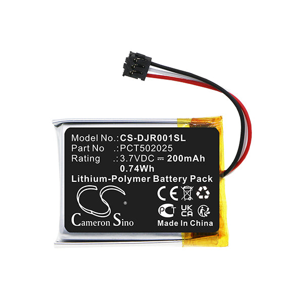 Cameron Sino Cs Djr001Sl 200Mah Battery For Dji Mic Receiver Headset