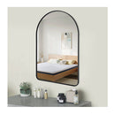 900X600Mm Bathroom Bedroom Mirror Arch Aluminium Frame Wall Mount