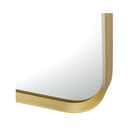 900X600Mm Bathroom Bedroom Mirror Arch Aluminium Frame Wall Mount