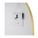 900X600Mm Bathroom Bedroom Mirror Arch Aluminium Frame Wall Mount