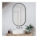 900X500Mm Bathroom Bedroom Mirror Oval Aluminium Frame Wall Mount