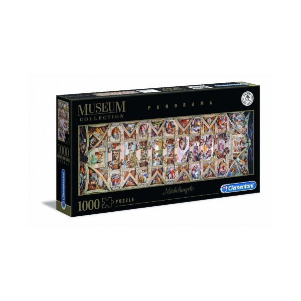 Michelangelo Sistine Chapel Ceiling 1000 Piece Panoramic Jigsaw Puzzle