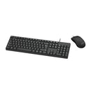 Moki Wired Keyboard And Mouse Combo Black