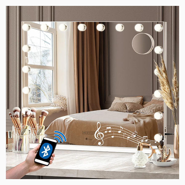 Bluetooth Hollywood Makeup Mirrors With Led Light Vanity Mirror