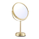 Makeup Mirror 20x20cm 1X 5X Magnifying Rotation Tabletop Gold