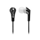 Moki Life Metallic Earbuds Black Noise Isolating