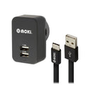 Moki Usb C Cable Plus Wall Charger Pack