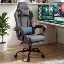 Gaming Office Chair Fabric Ergonomic with 2 Point Message Grey