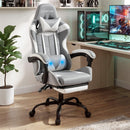 Gaming Office Chair Fabric Ergonomic with 2 Point Message Light Grey