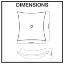 Moku Bamboo Bathroom Basin Lagoon 410mm x 410mm