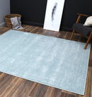 Meadow Field Teal Plush Rug