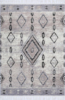 Saffron Field Ash Tribal Diamond Rug