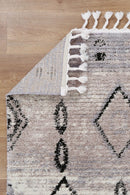Saffron Field Ash Tribal Diamond Rug