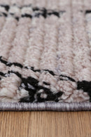 Saffron Field Ash Tribal Diamond Rug