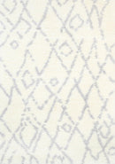 Moonlit Field Cream Silver Moroccan Rug