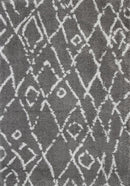 Olive Field Grey Silver Moroccan Rug