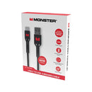 Monster Usb C To Usb A 60W Braided Cable Black