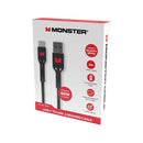 Monster Usb C To Usb A 60W Braided Cable Black
