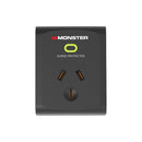 Monster Single Socket Surge Protector Black