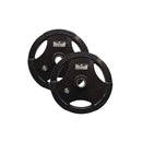 Morgan Tri Grip Olympic Rubber Weight Plates Pair