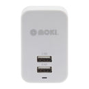 Moki Dual Usb Wall Charger White
