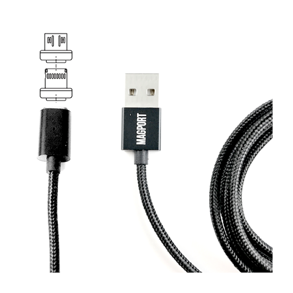 3X Magnetic Fast Charger Cable Braided Usb Iphone Android Mag Tips