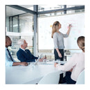 Double Sided Magnetic Mobile Whiteboard With 6 Markers