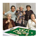Folding Mahjong Table With 4 Cup Holders And 4 Chip Grooves