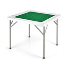 Folding Mahjong Table With 4 Cup Holders And 4 Chip Grooves