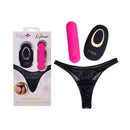 Maia Date Night Panty Vibe Black With Pink Bullet And Remote
