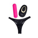 Maia Date Night Panty Vibe Black With Pink Bullet And Remote
