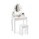 Makeup Dressing Table With Lighted Mirror For Women