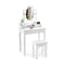 Makeup Dressing Table With Lighted Mirror For Women