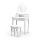 Makeup Dressing Table With Lighted Mirror For Women