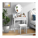 Makeup Dressing Table With Lighted Mirror For Women
