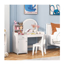 Makeup Table And Chair Set With Acrylic Mirror And 2 Colour Led Lights