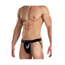 Male Power Jock Wet Look Black