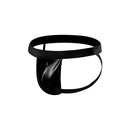 Male Power Jock Wet Look Black