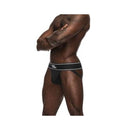 Male Power Modal Rib Jock Black