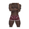 Male Power Sport Mesh Mini Short Burgundy