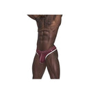 Male Power Sport Mesh Thong Burgundy