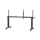 Manual Ht Adjust Fliptop Table Frame For 1200 To 1800Mm Worktop Black