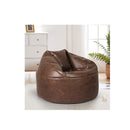 Bean Bag Chair Cover Pu Couch Brown