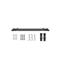 Double Curtain Rod Steel Pole Pommel Set Extendable Adjustable